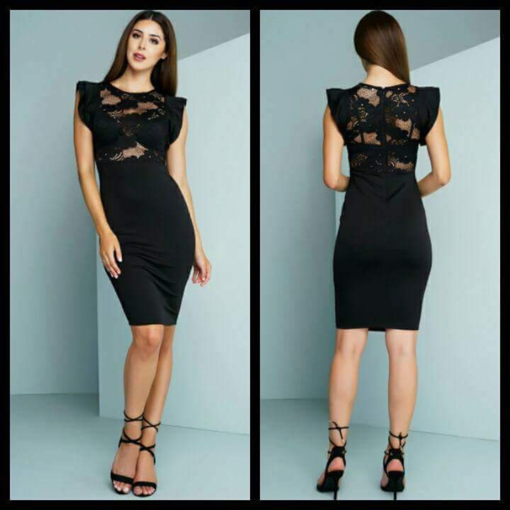 Sanyae Demure Black Dress